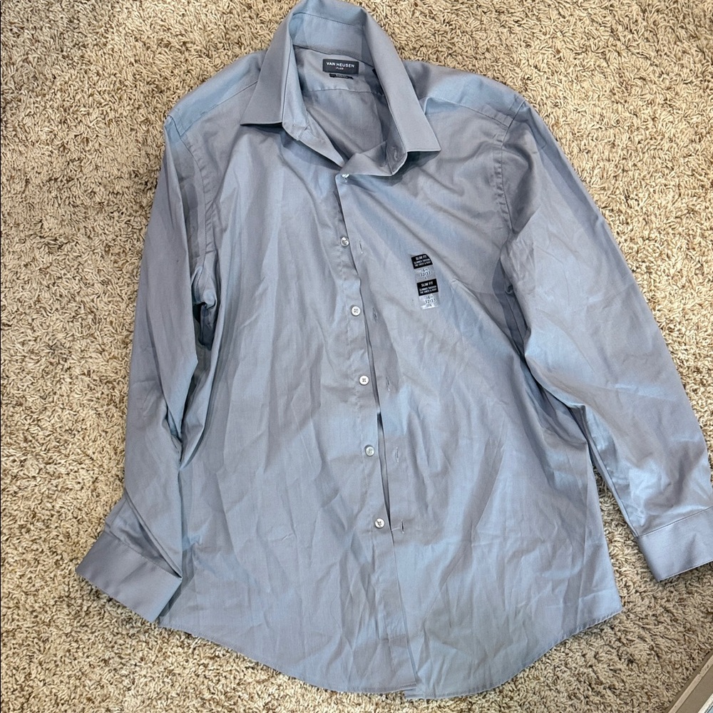 Men's Gray Dress Shirt size large